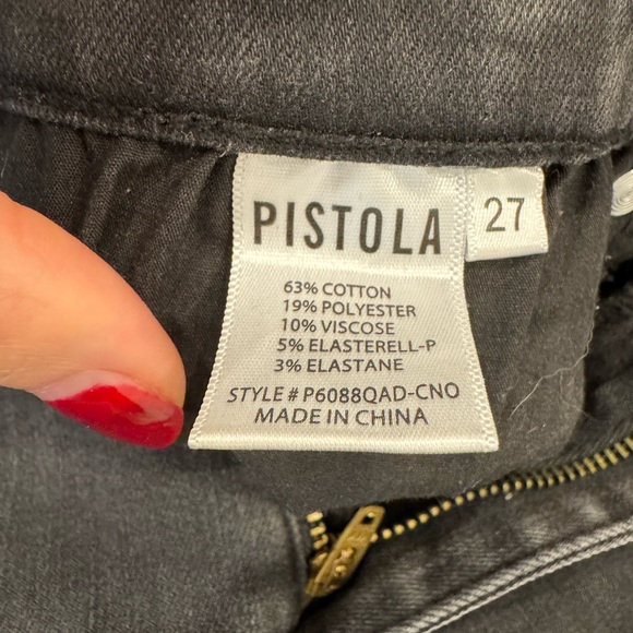 Pistola Lennon high rise cropped jean - Picture 4 of 4